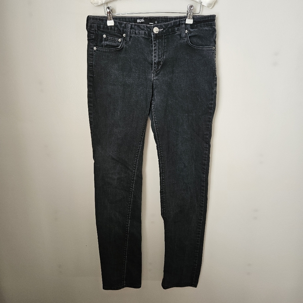 BDG Black Skinny Jeans Sleek Denim Cotton Casual Staple Neutral Classic Grunge